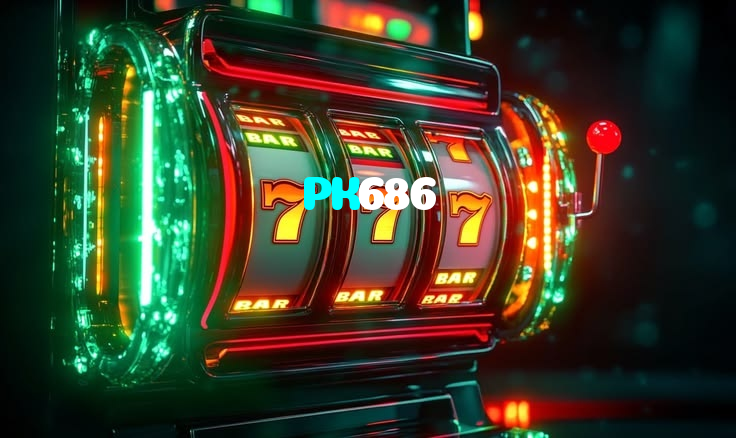 PK686 casino presented on mobile device in Pakistan with slots and live games